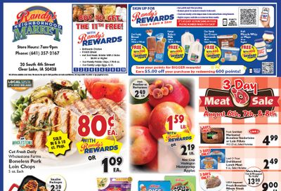 Randy's Neighborhood Market (Clear Lake, IA) Weekly Ad August 5 - 11, 2026