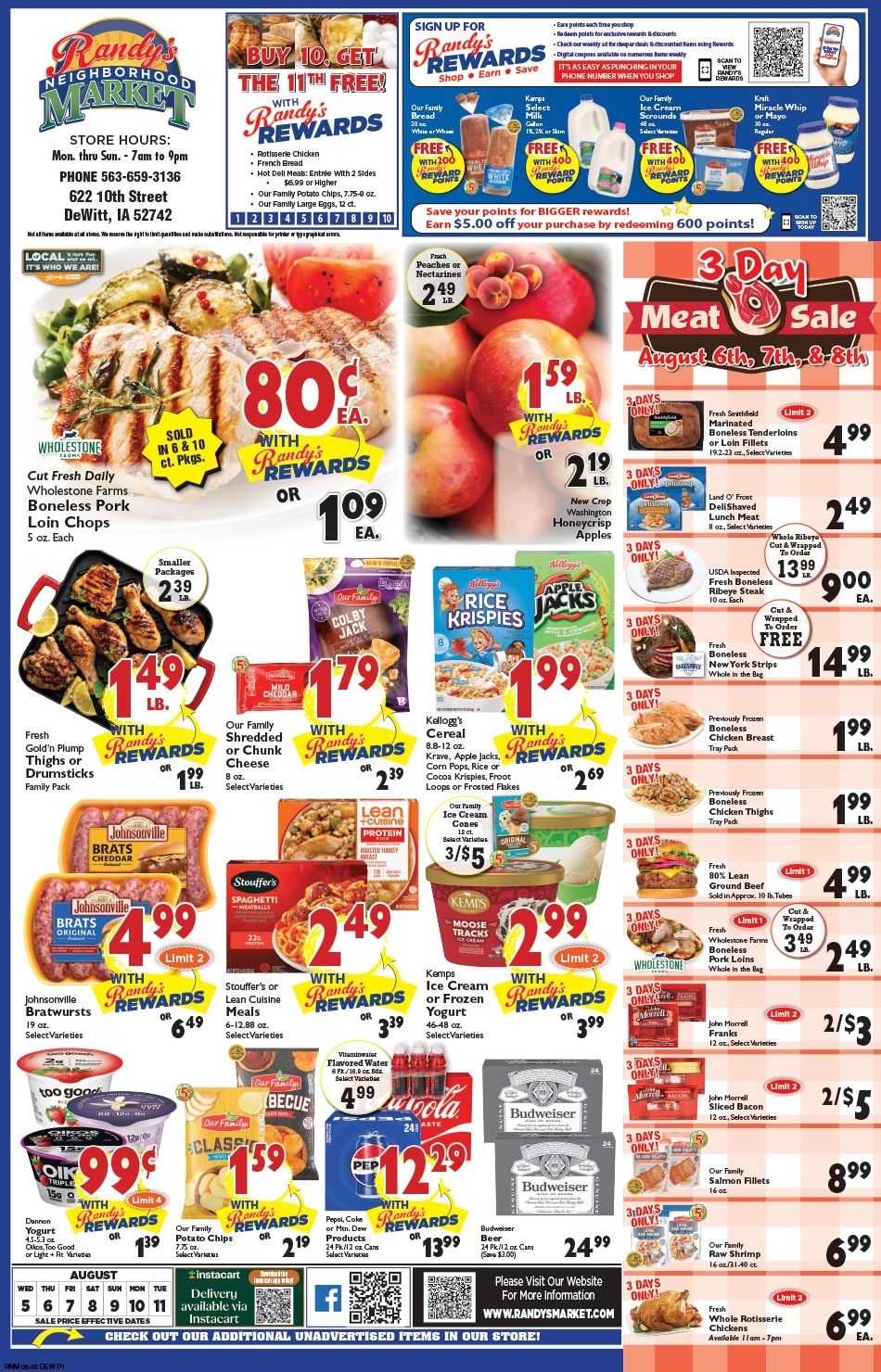 Randy's Neighborhood Market (DeWitt, IA) Weekly Ad August 5 - 11, 2026