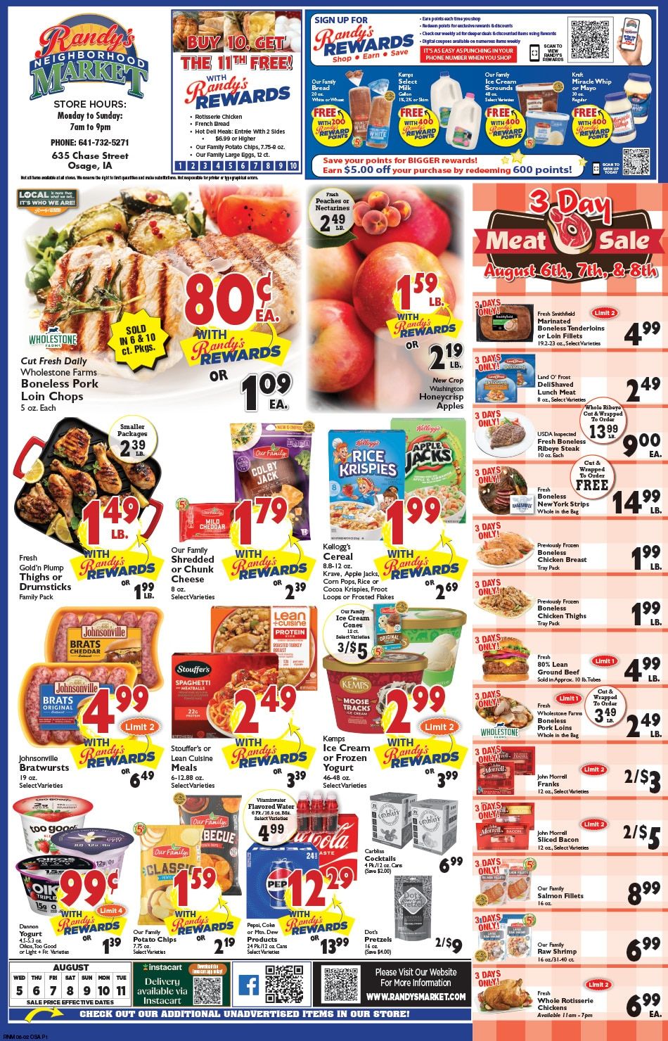 Randy's Neighborhood Market (Osage, IA) Weekly Ad August 5 - 11, 2026