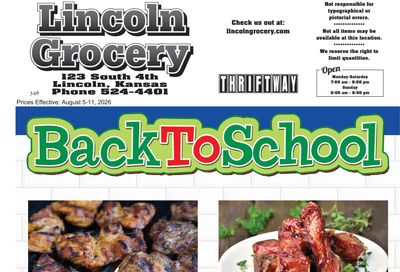 Lincoln Grocery Weekly Ad August 5 - 11, 2026