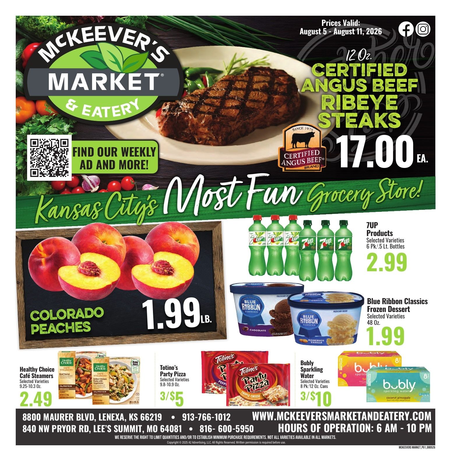 McKeever's Market & Eatery Weekly Ad August 5 - 11, 2026