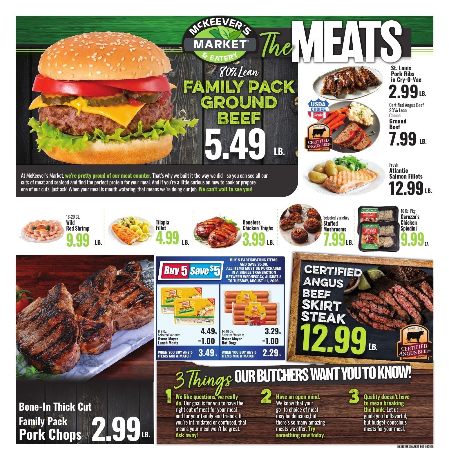 McKeever's Market & Eatery Weekly Ad August 5 - 11, 2026