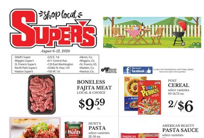 St. Francis Super's Weekly Ad August 6 - 12, 2026