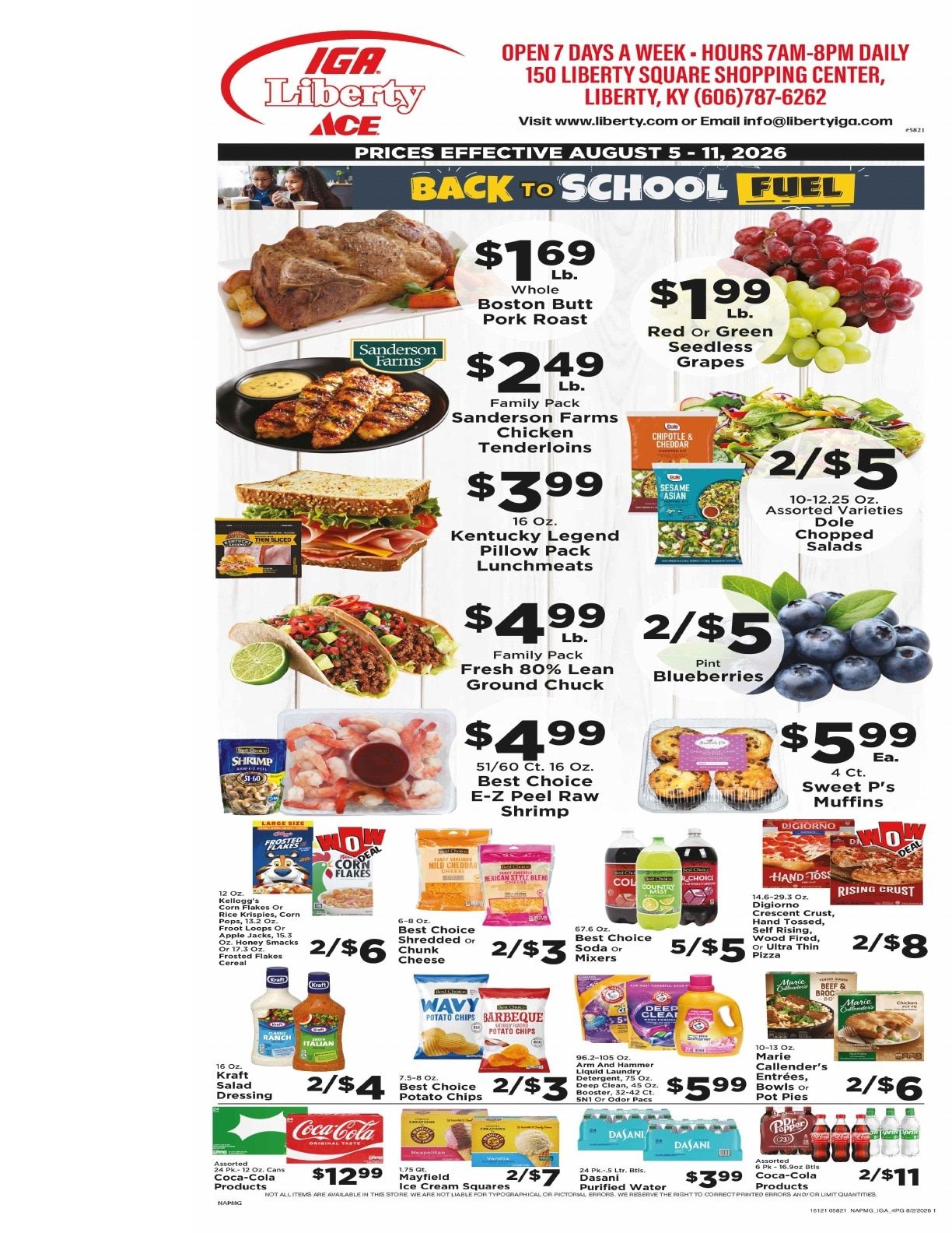 Liberty IGA Weekly Ad August 5 - 11, 2026