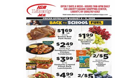Liberty IGA Weekly Ad August 5 - 11, 2026