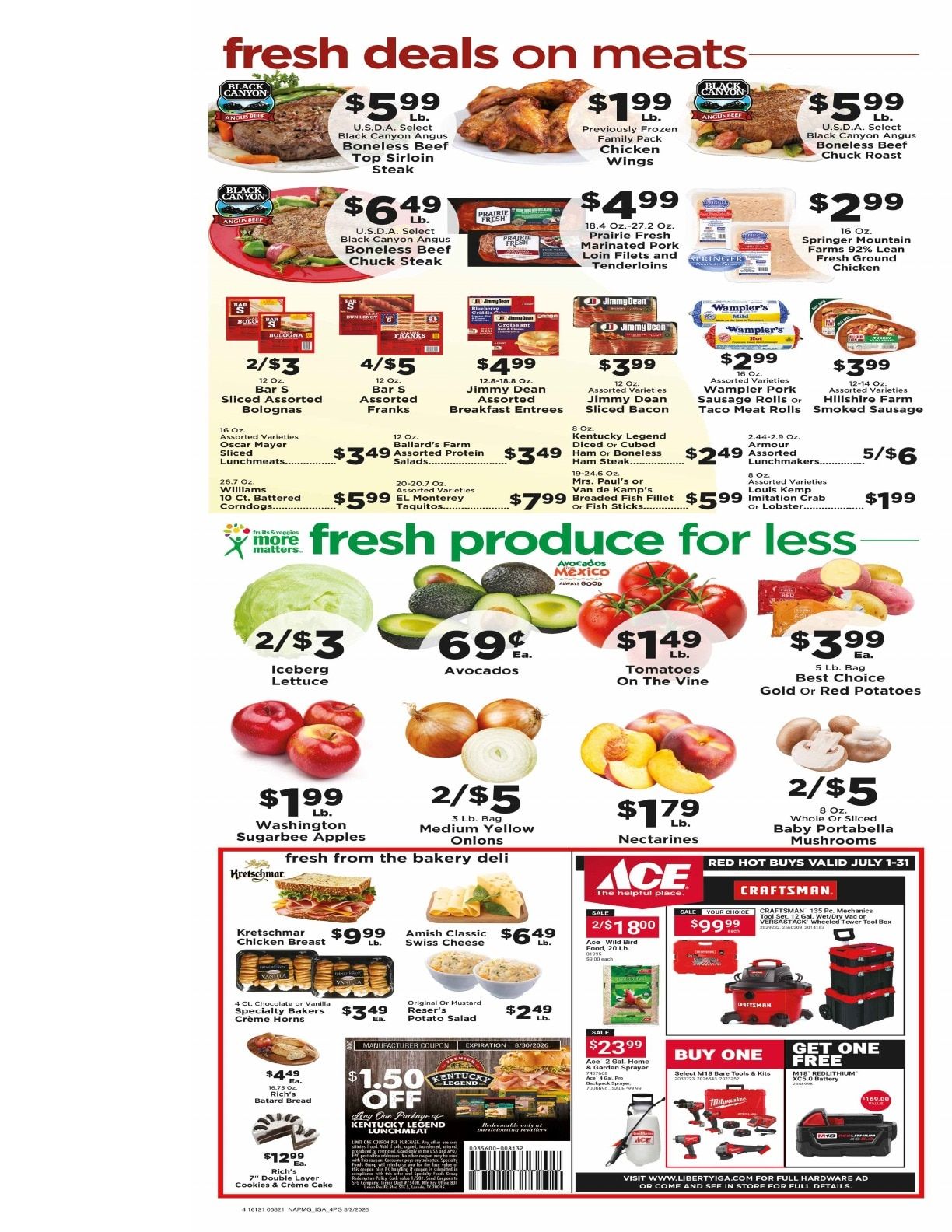 Liberty IGA Weekly Ad August 5 - 11, 2026