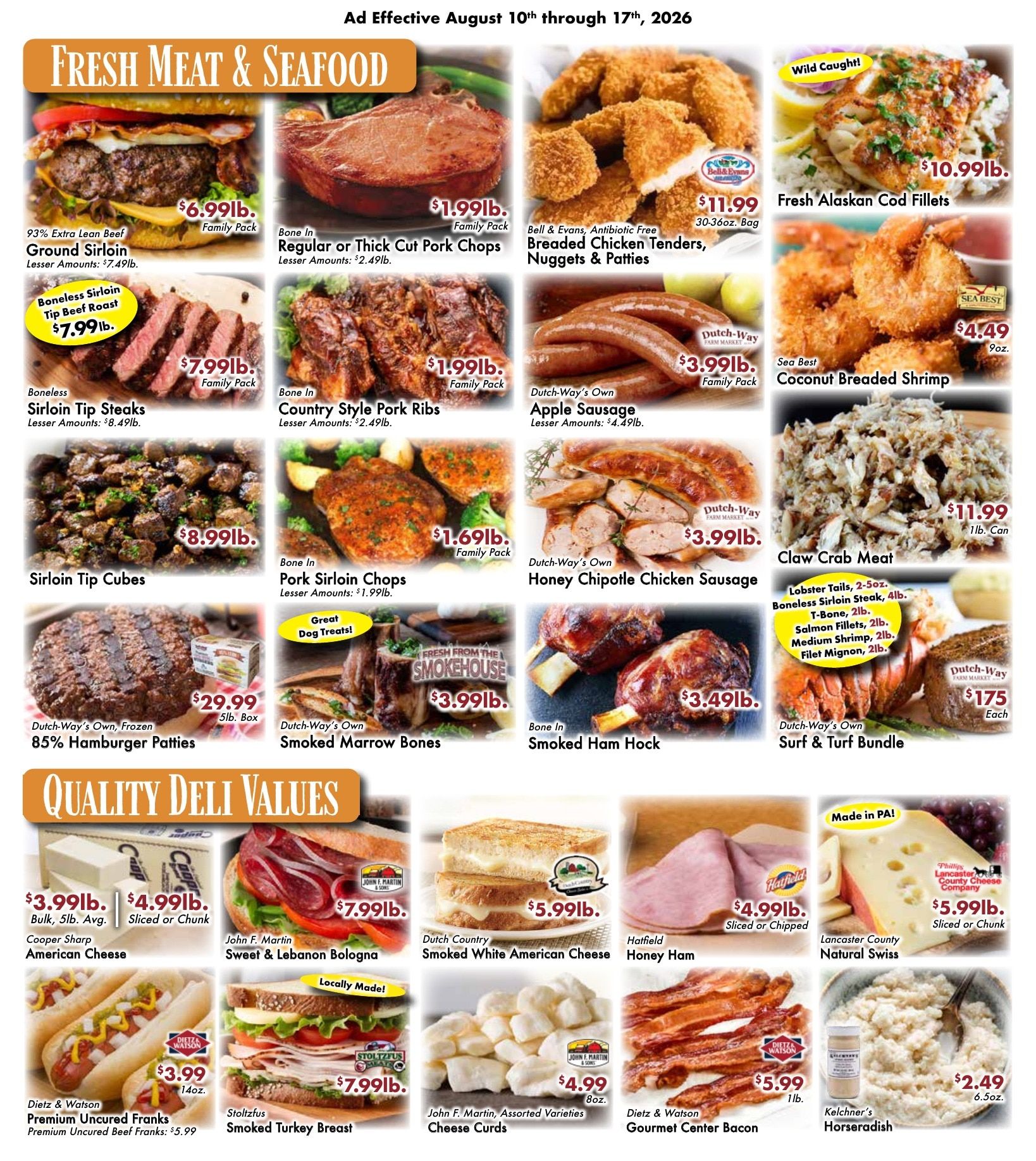 Dutch-Way Farm Market Weekly Ad August 10 - 17, 2026