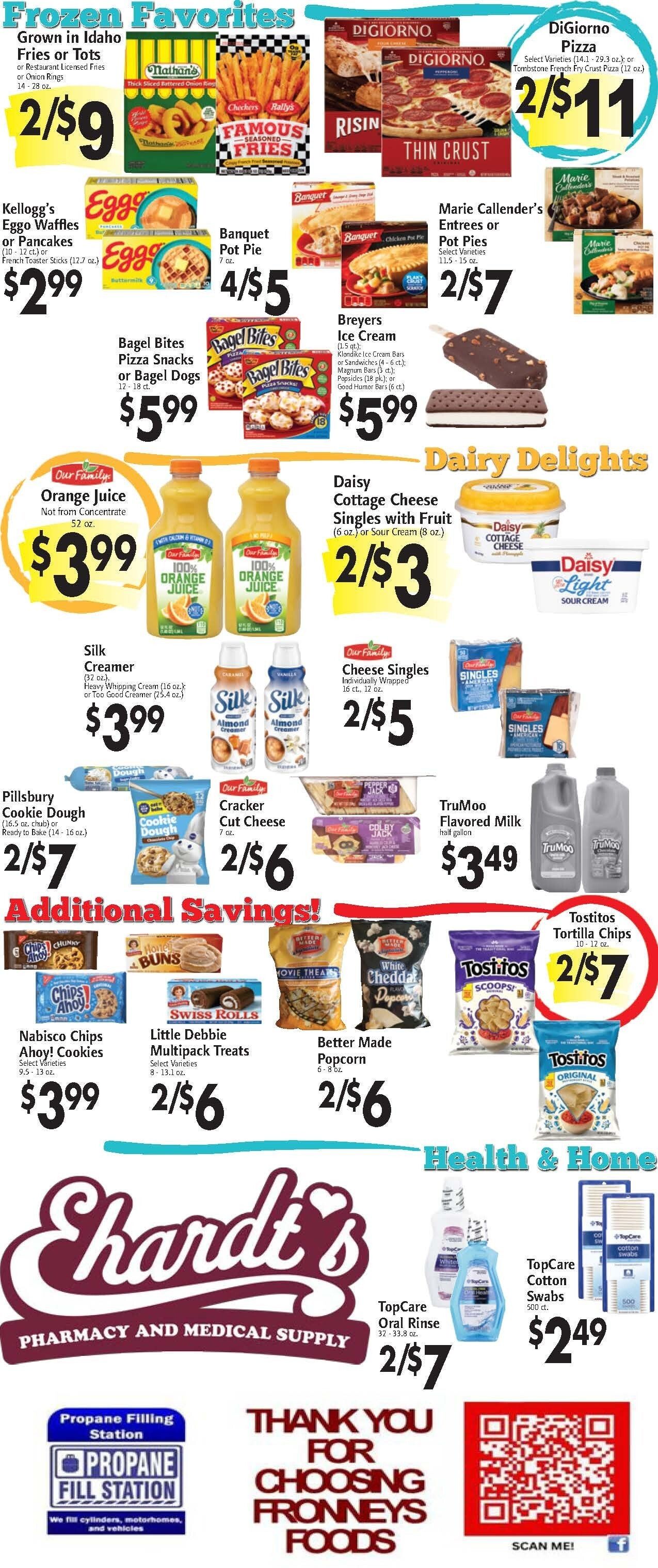 Fronney's Foods Weekly Ad August 10 - 16, 2026