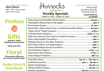 Horrocks Market Weekly Ad August 9 - 15, 2026