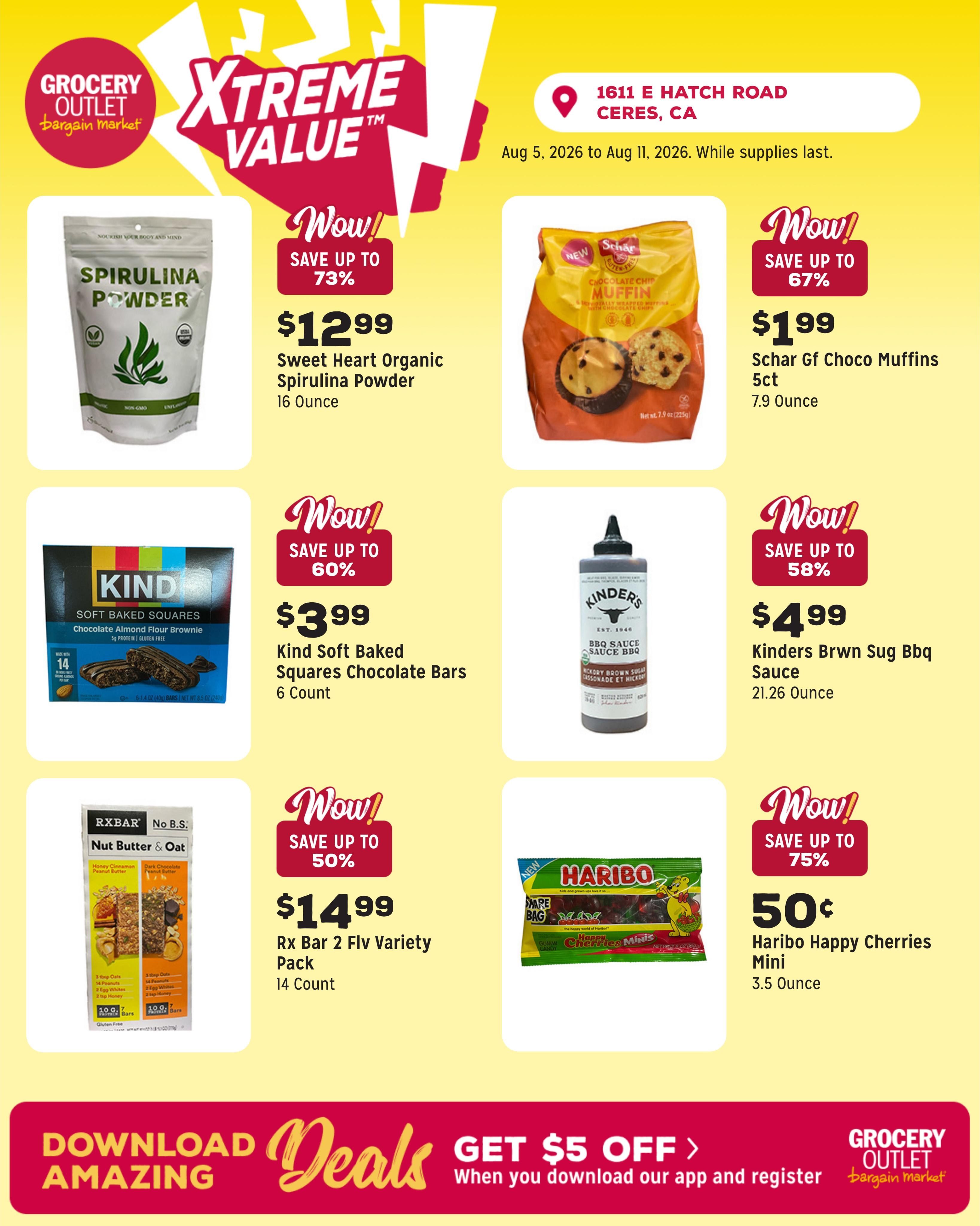 Grocery Outlet (Ceres Area, CA) Weekly Ad August 5 - 11, 2026