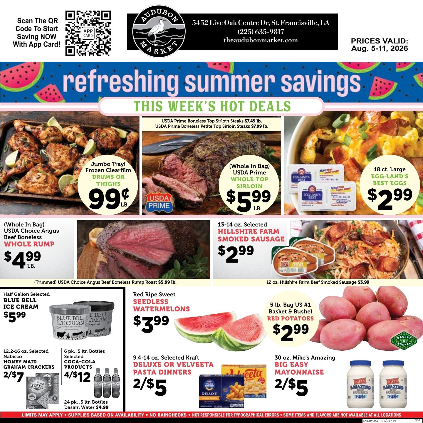 Audubon Market Weekly Ad August 5 - 11, 2026