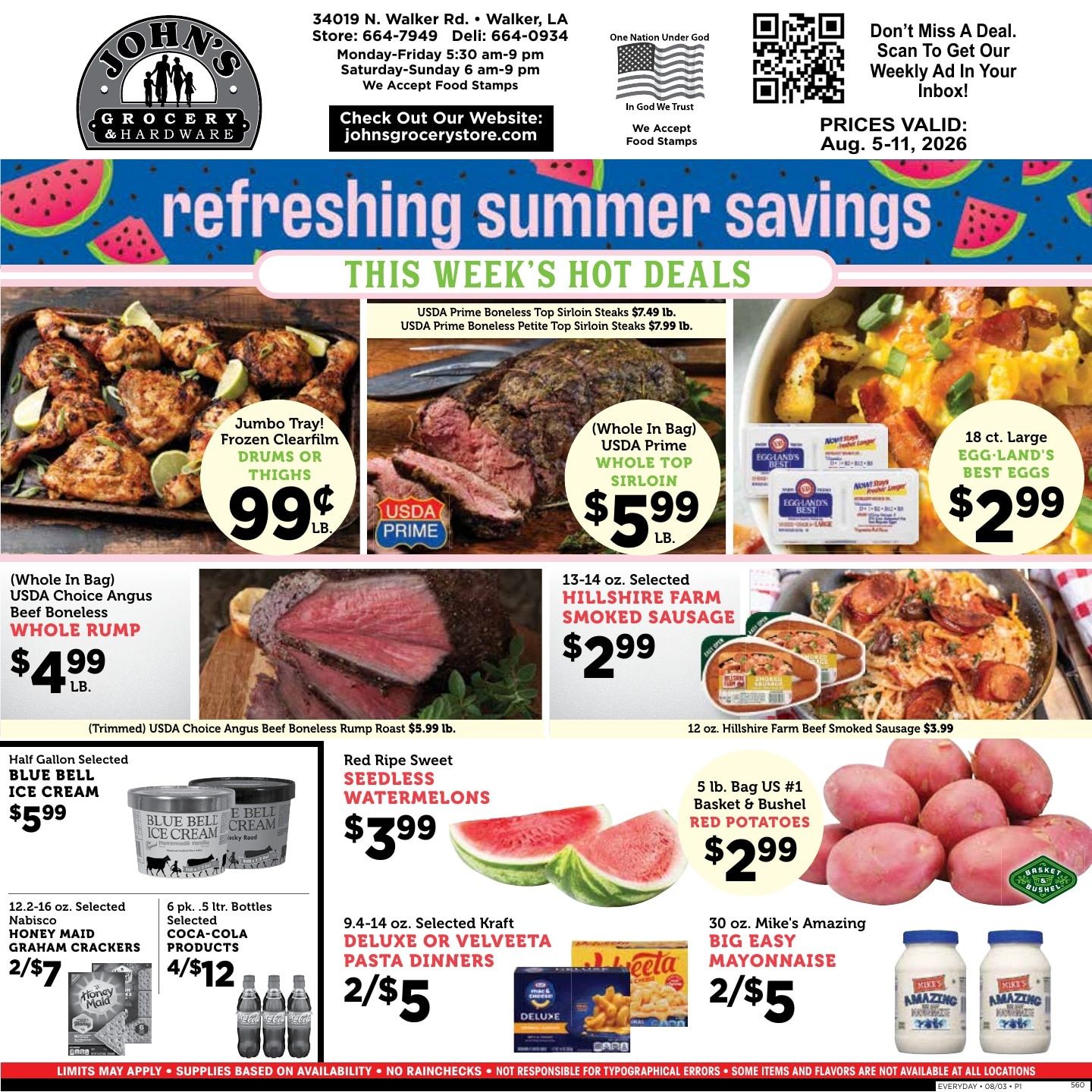 John's Grocery Weekly Ad August 5 - 11, 2026