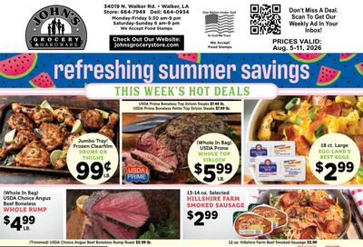 John's Grocery Weekly Ad August 5 - 11, 2026