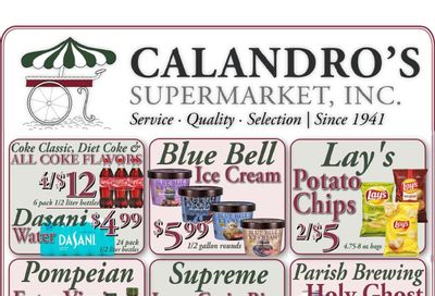 Calandro's Supermarket Weekly Ad August 6 - 11, 2026