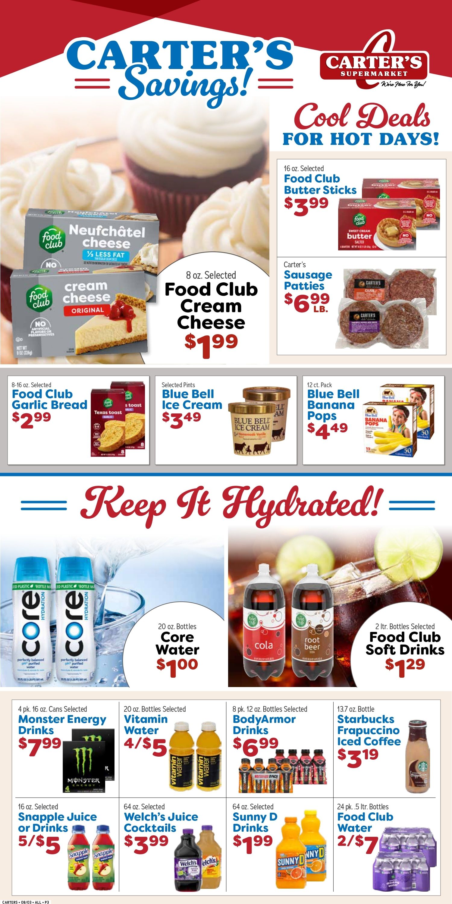Carter's Supermarket Weekly Ad August 3 - 9, 2026