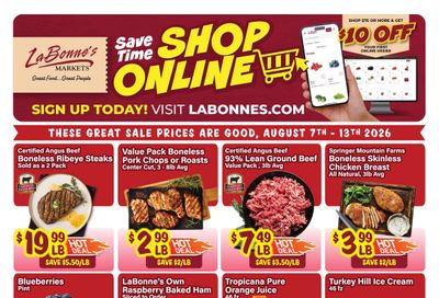 LaBonne's Markets (Connecticut) Weekly Ad August 7 - 13, 2026