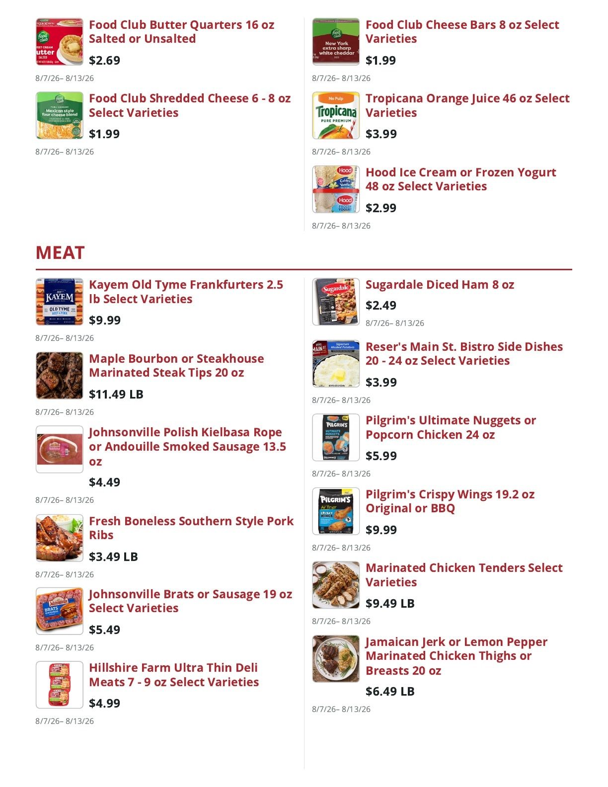 County Yankee Grocer Weekly Ad August 7 - 13, 2026