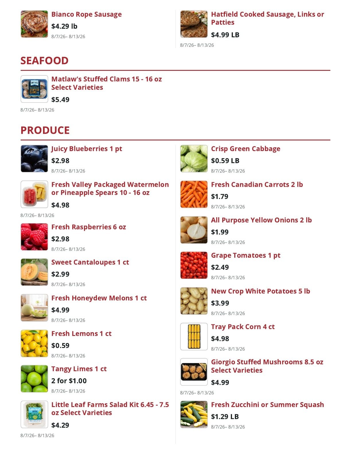 County Yankee Grocer Weekly Ad August 7 - 13, 2026