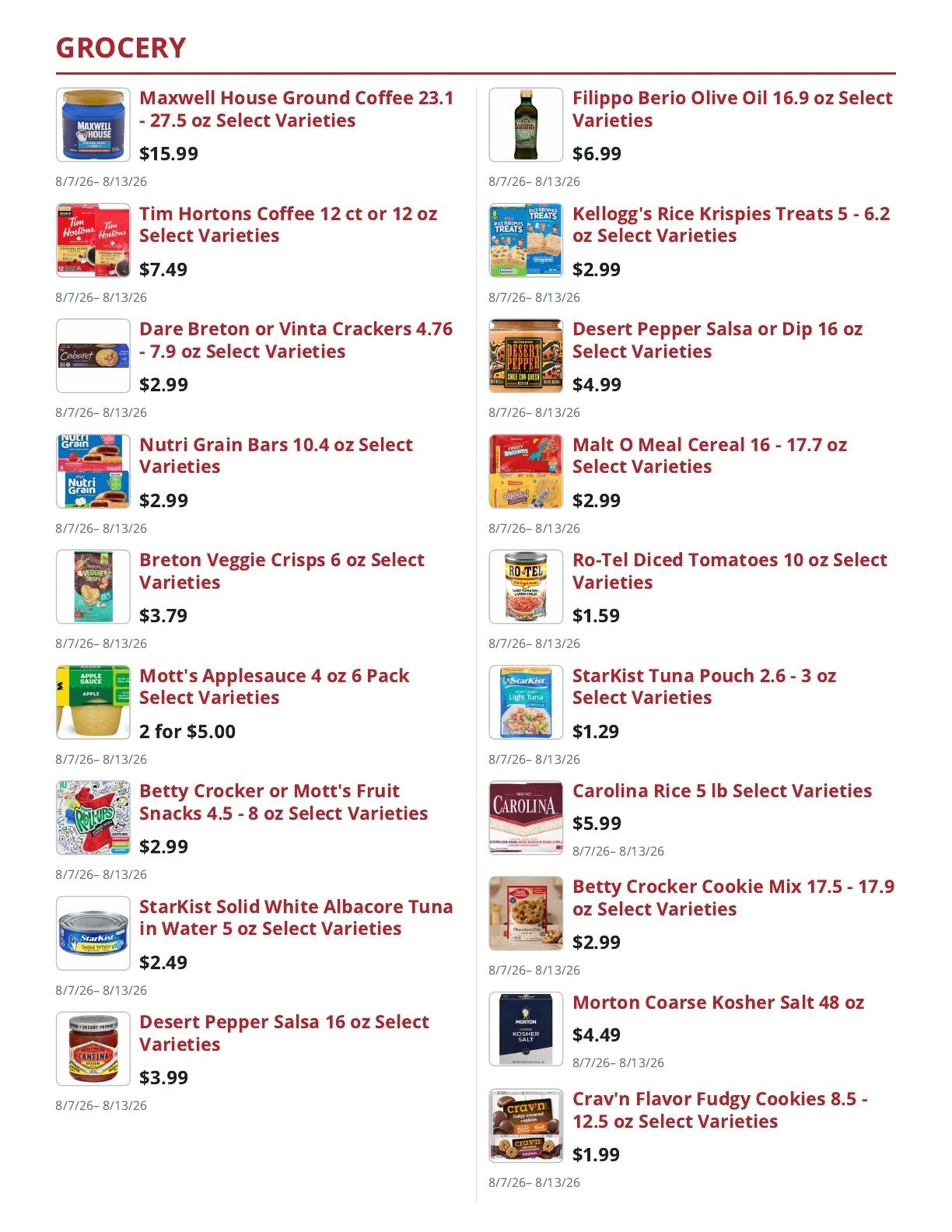 County Yankee Grocer Weekly Ad August 7 - 13, 2026