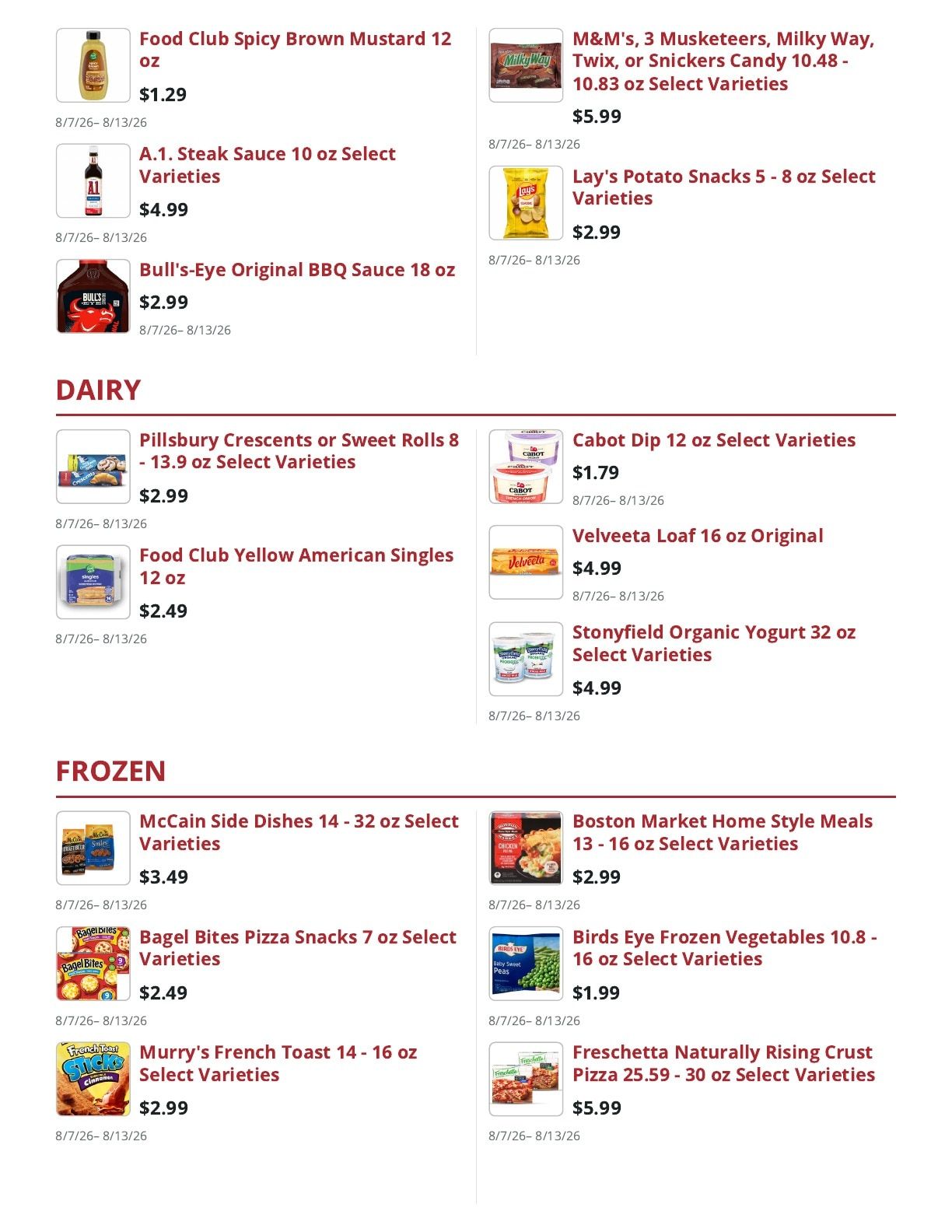 County Yankee Grocer Weekly Ad August 7 - 13, 2026