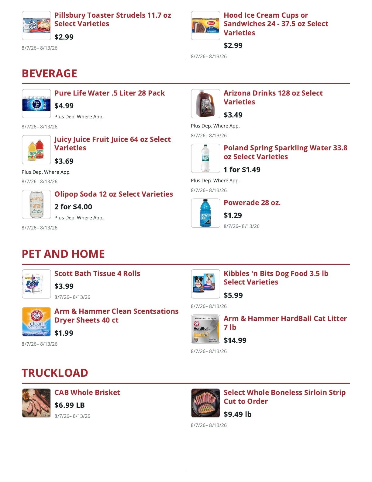 County Yankee Grocer Weekly Ad August 7 - 13, 2026