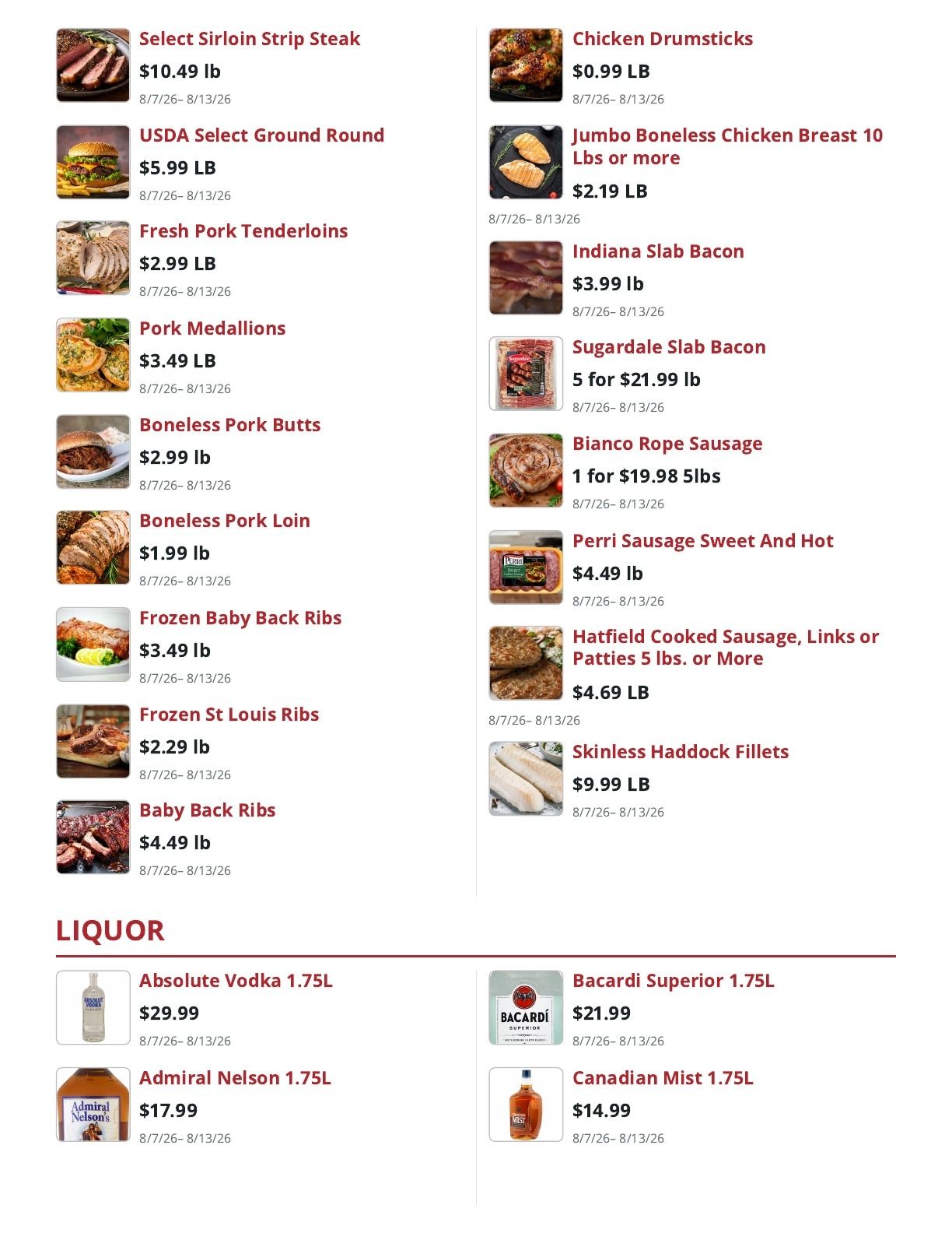County Yankee Grocer Weekly Ad August 7 - 13, 2026