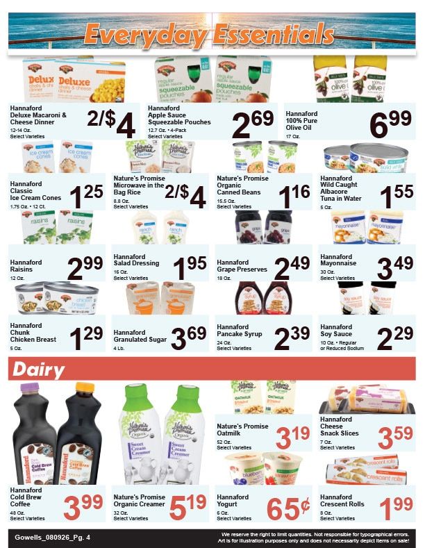 Gowell's Shop 'n Save Weekly Ad August 9 - 15, 2026
