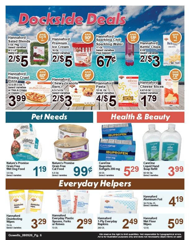 Gowell's Shop 'n Save Weekly Ad August 9 - 15, 2026