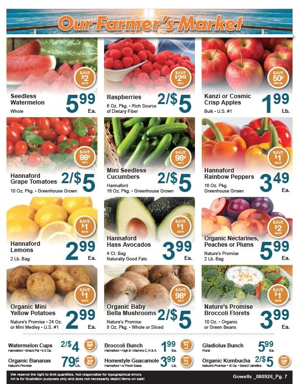 Gowell's Shop 'n Save Weekly Ad August 9 - 15, 2026