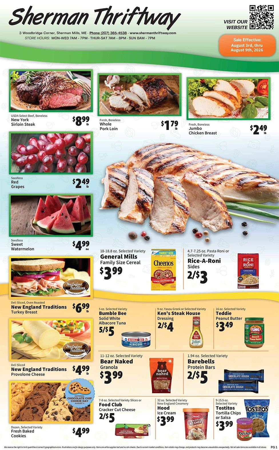 Sherman Thriftway Weekly Ad August 9 - 15, 2026