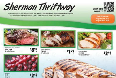 Sherman Thriftway Weekly Ad August 9 - 15, 2026