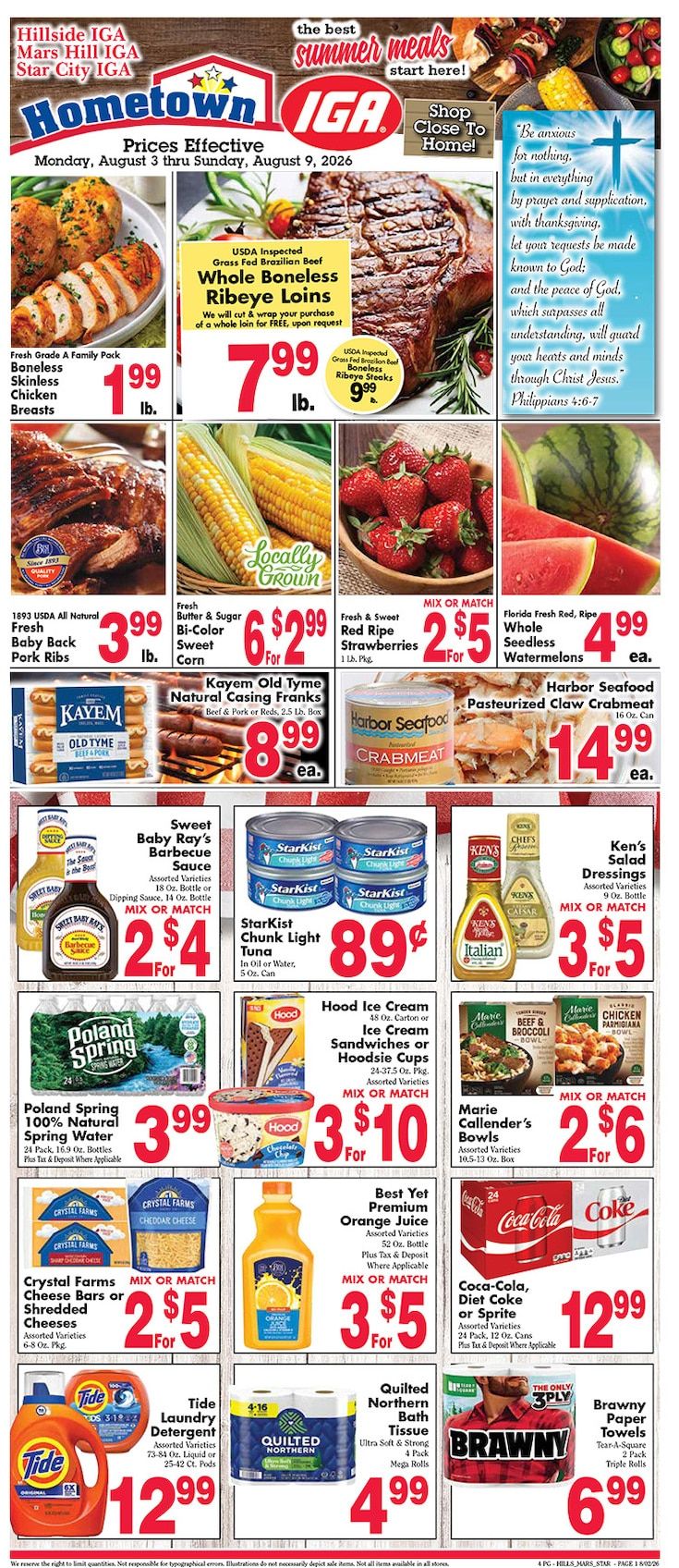 Tweedie IGA Weekly Ad August 3 - 9, 2026