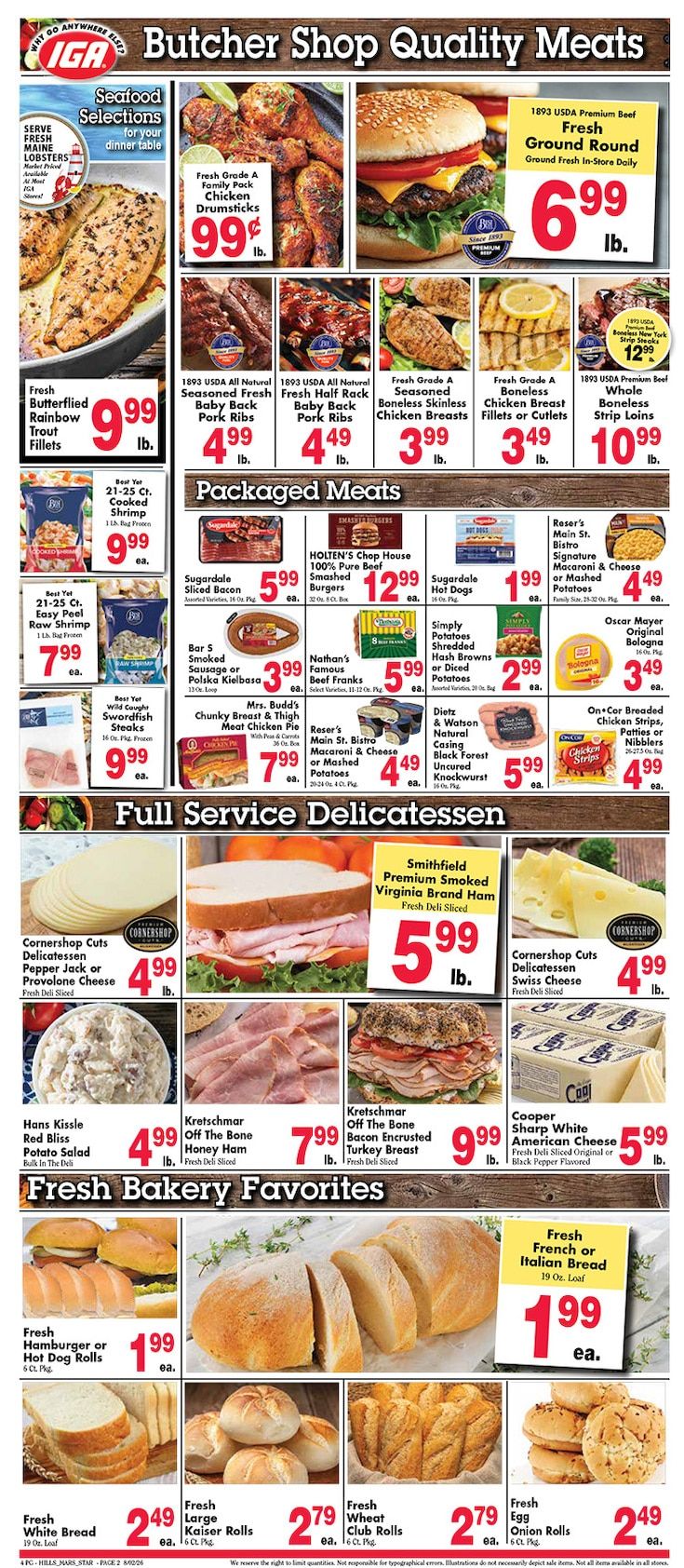 Tweedie IGA Weekly Ad August 3 - 9, 2026