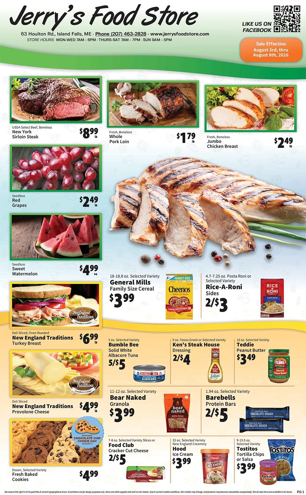 Jerry's Food Store Weekly Ad August 9 - 15, 2026