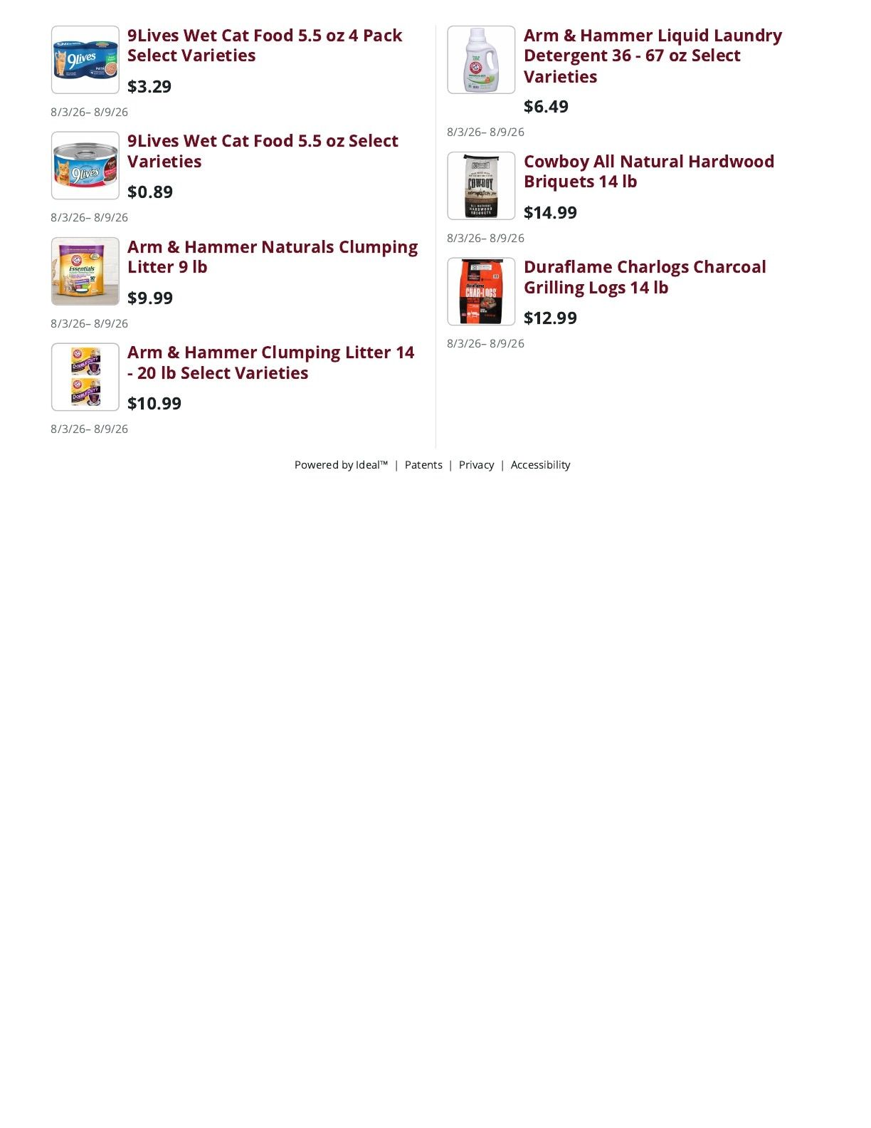 Mountain Country Grocery Weekly Ad August 3 - 9, 2026