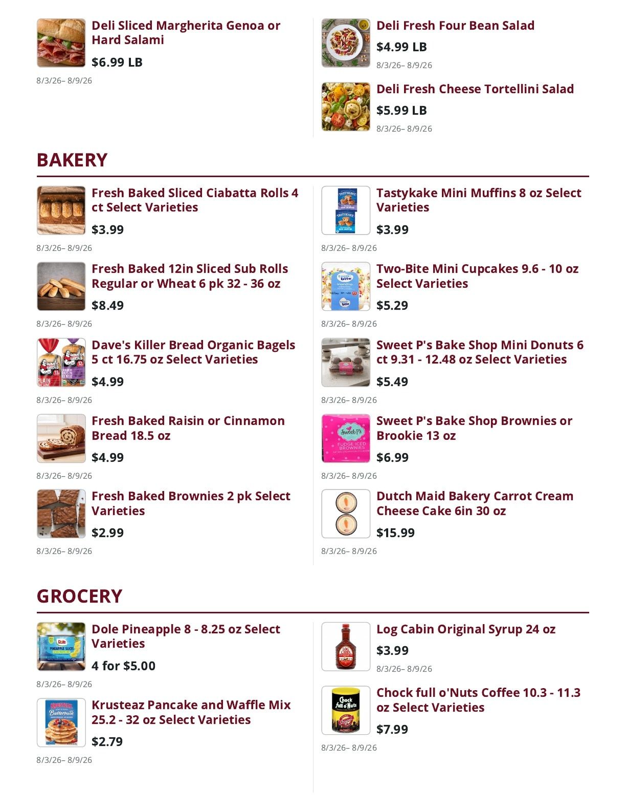 Mountain Country Grocery Weekly Ad August 3 - 9, 2026