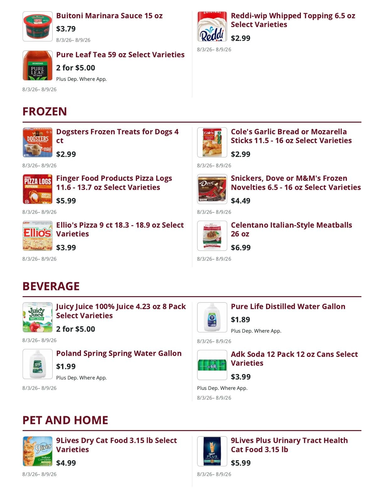 Mountain Country Grocery Weekly Ad August 3 - 9, 2026