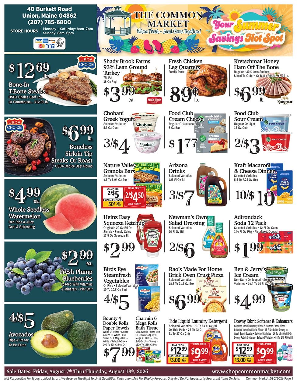 The Common Market Weekly Ad August 9 - 15, 2026