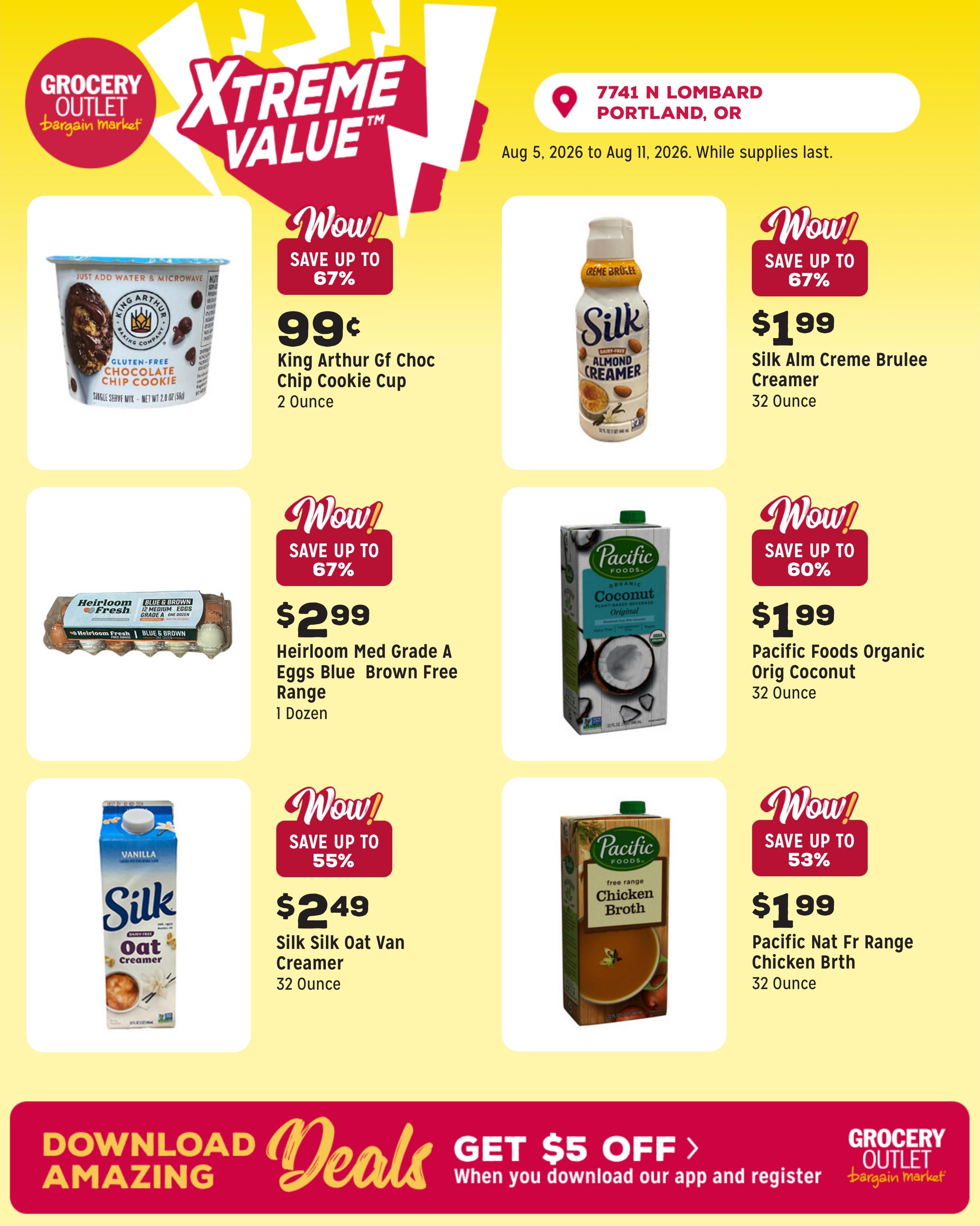 Grocery Outlet (Portland Area, OR) Weekly Ad August 5 - 11, 2026