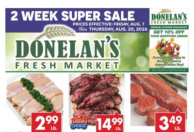 Donelan's Fresh Market Weekly Ad August 7 - 20, 2026