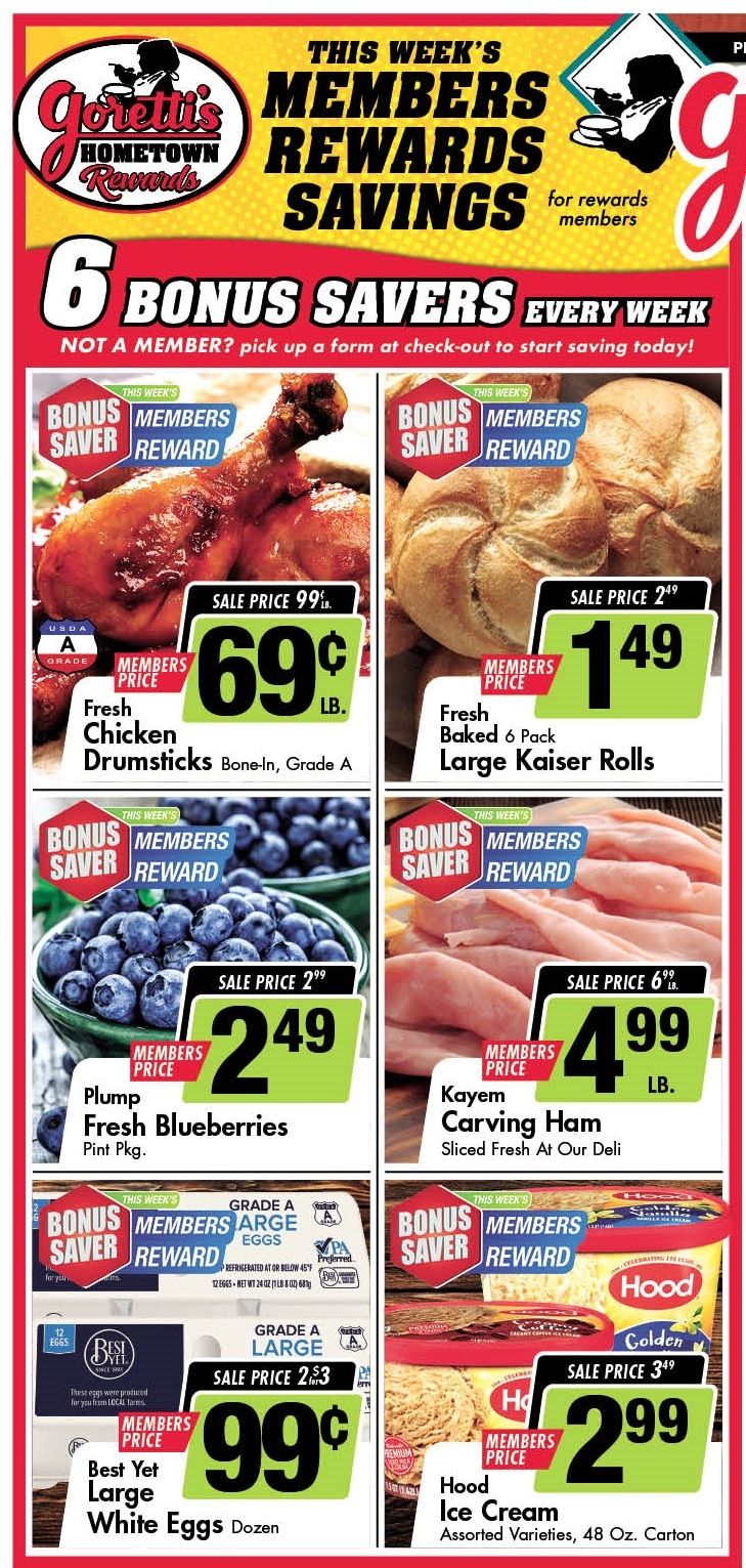 Goretti's Supermarket Member Pricing Weekly Ad August 3 - 9, 2026