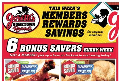 Goretti's Supermarket Member Pricing Weekly Ad August 3 - 9, 2026