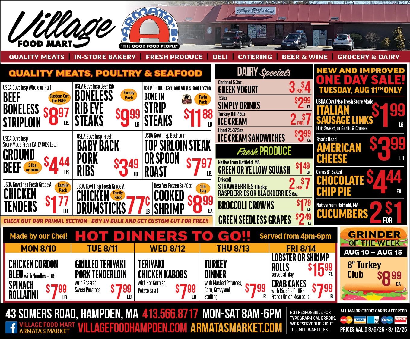 Village Food Mart Weekly Ad August 5 - 12, 2026