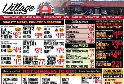 Village Food Mart Weekly Ad August 5 - 12, 2026