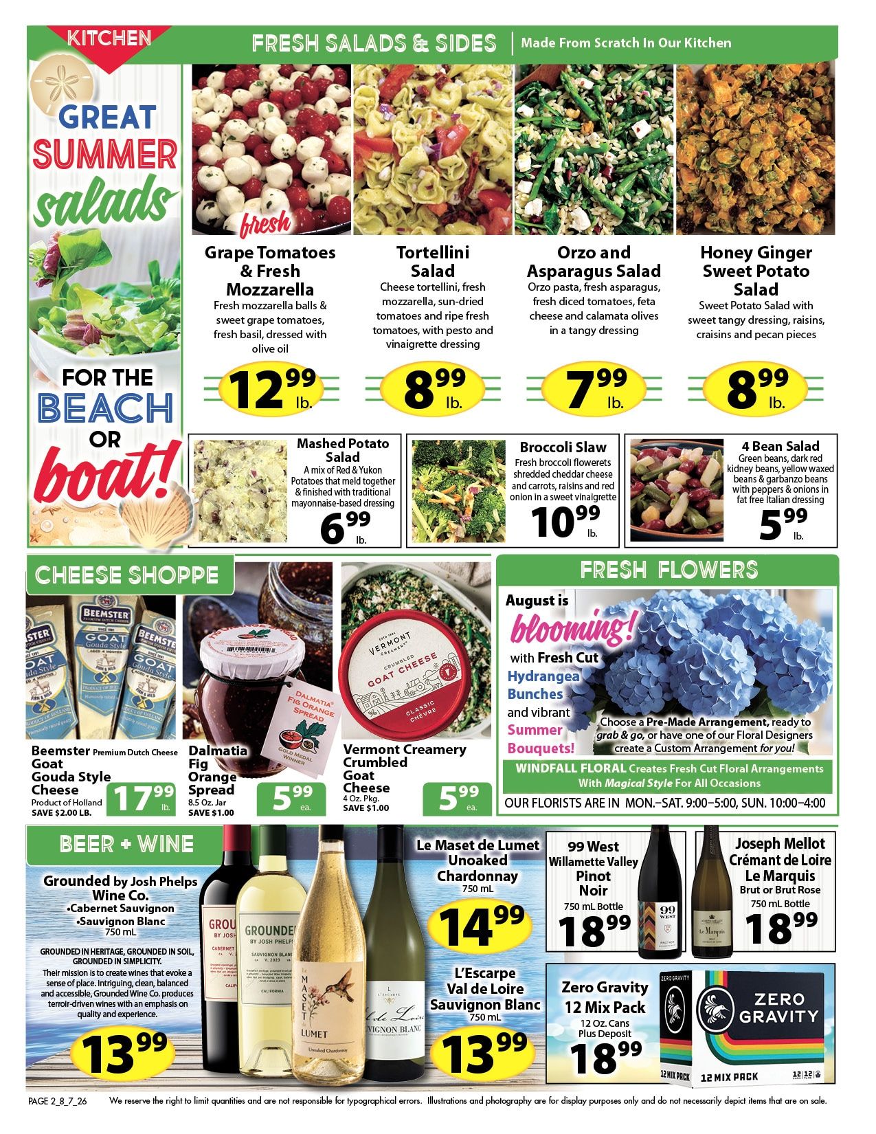 Windfall Market Weekly Ad August 7 - 13, 2026