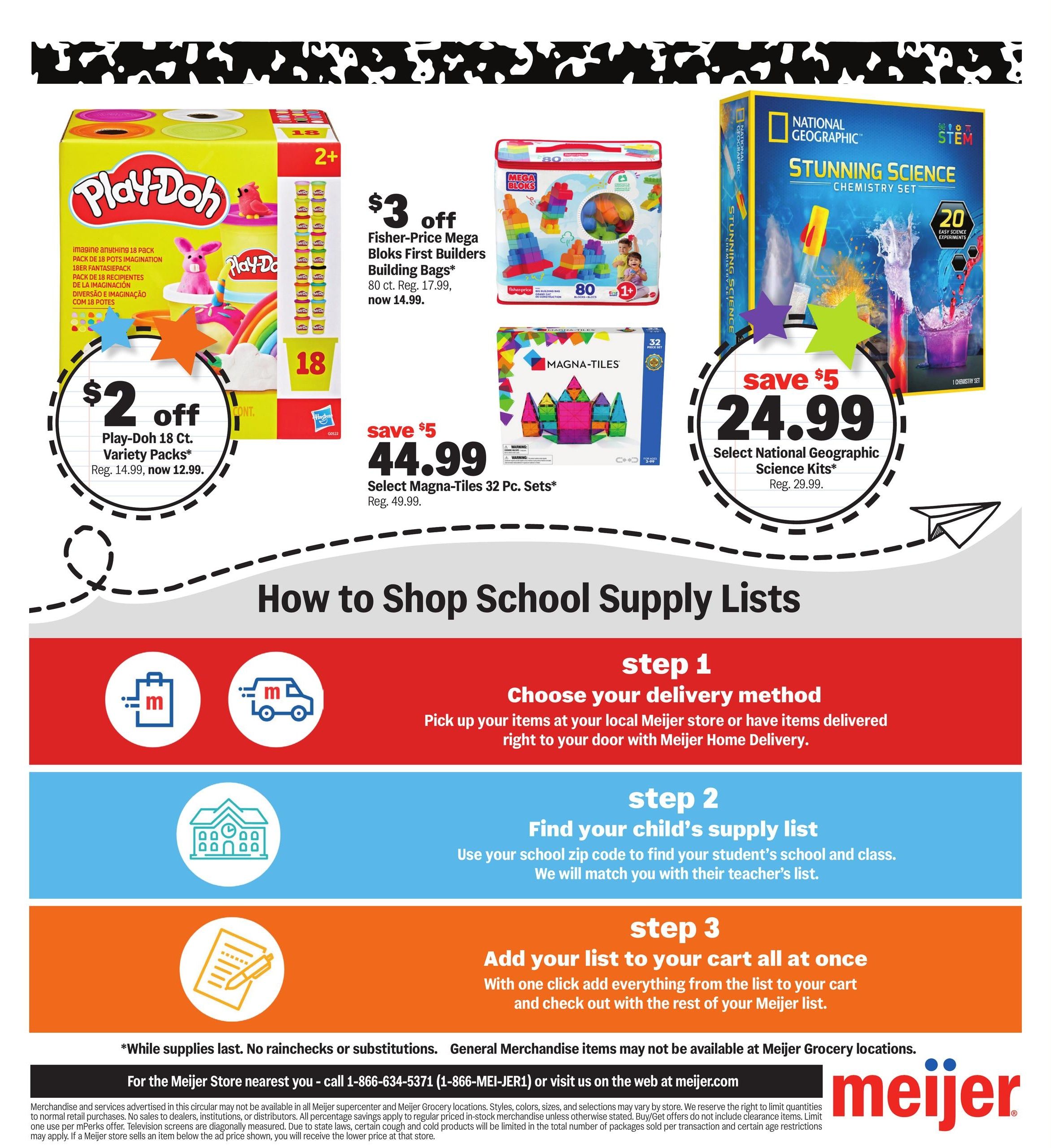 Meijer (Chicago Area, IL) school deals under $1 Weekly Ad August 12 - 25, 2026