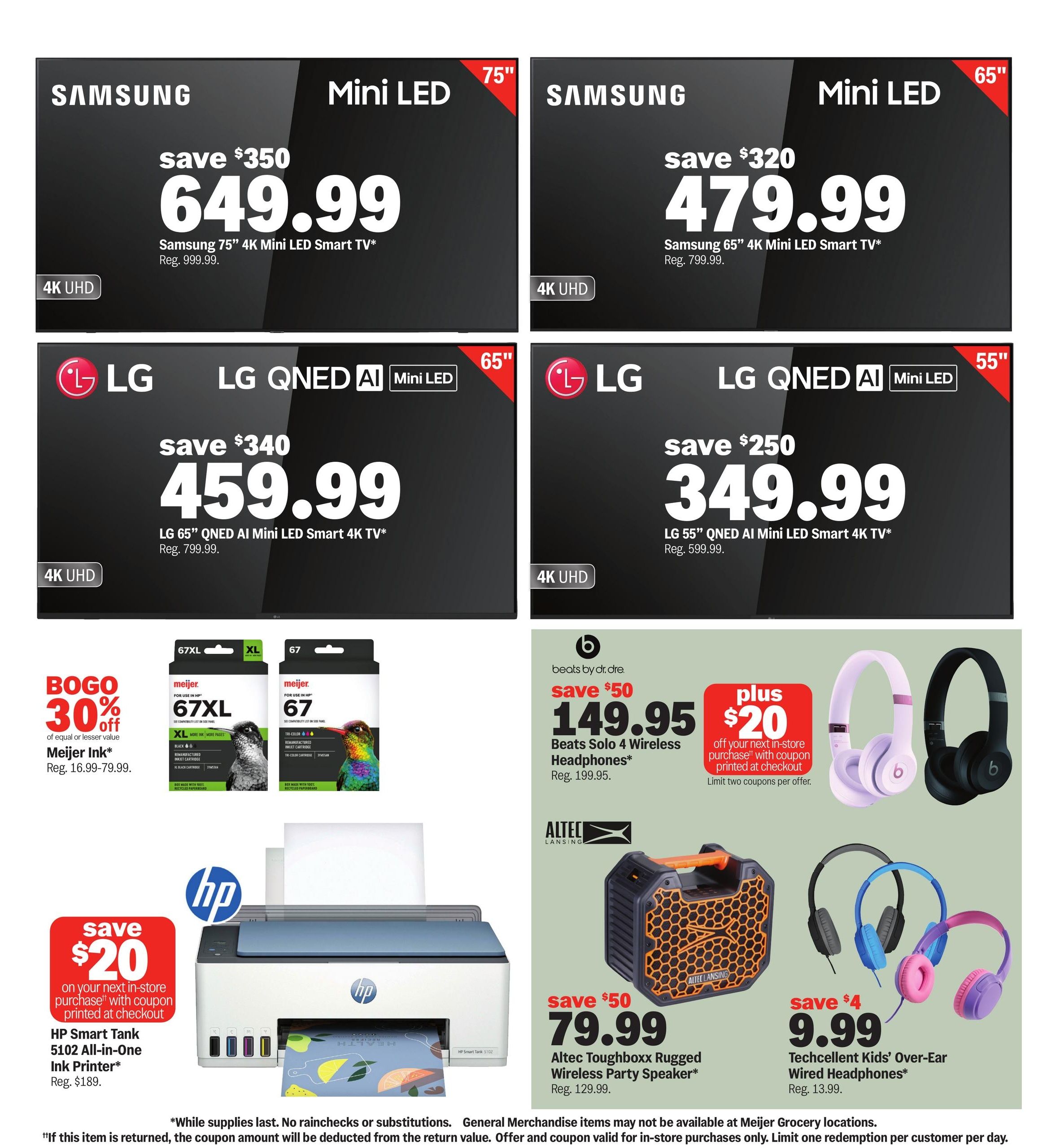 Meijer college vibes. real low prices. Weekly Ad August 12 - 18, 2026