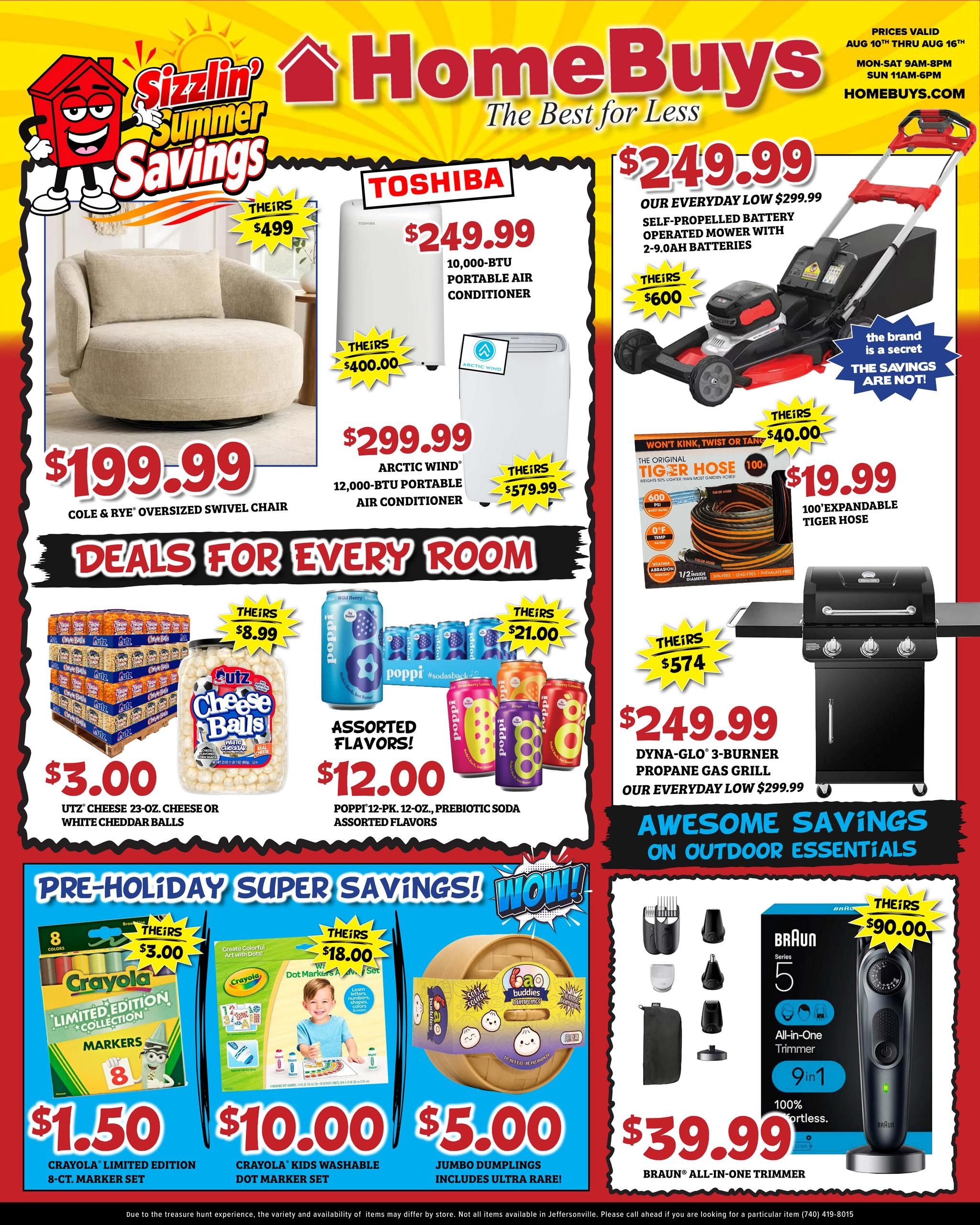 HomeBuys Weekly Ad August 10 - 16, 2026
