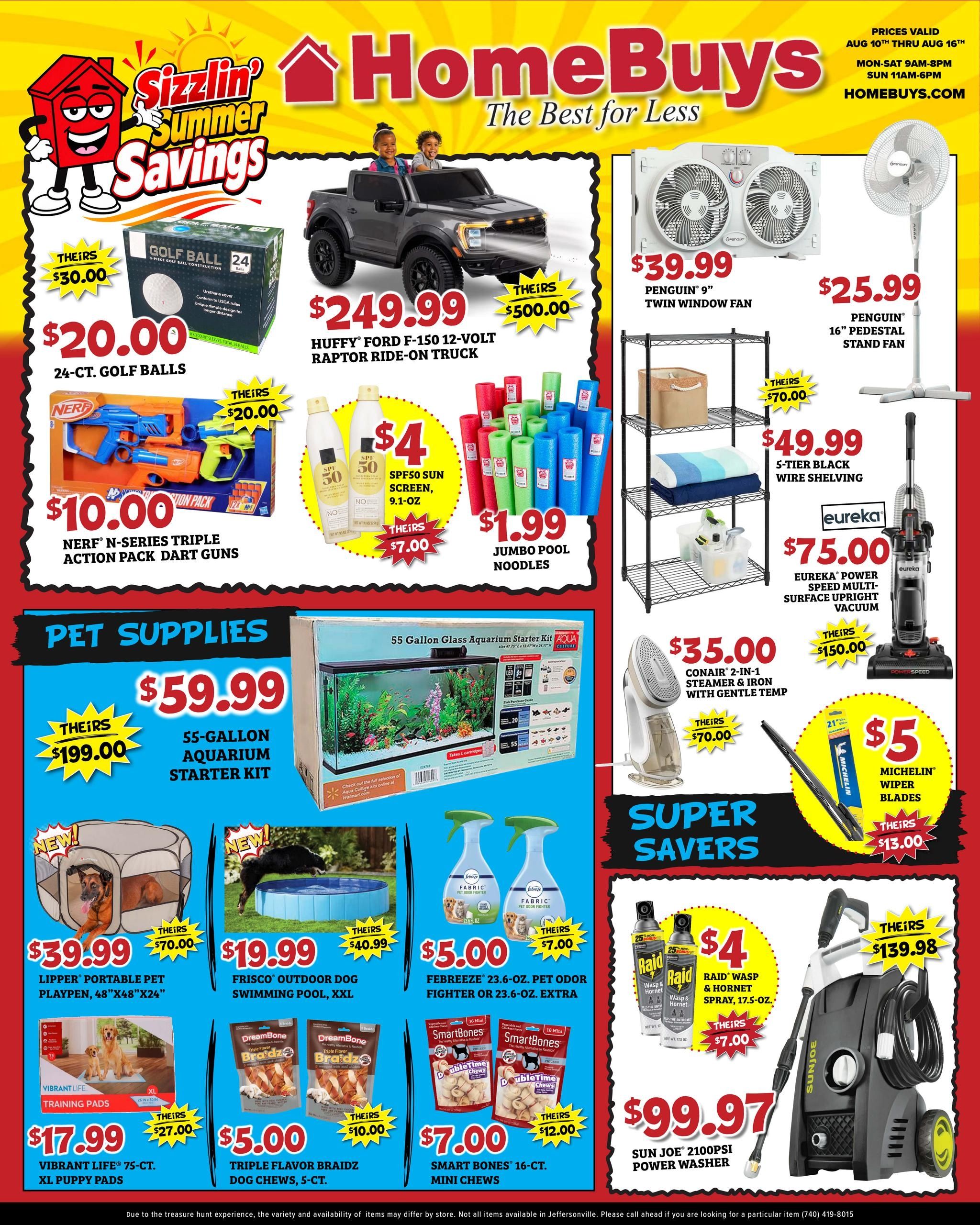 HomeBuys Weekly Ad August 10 - 16, 2026