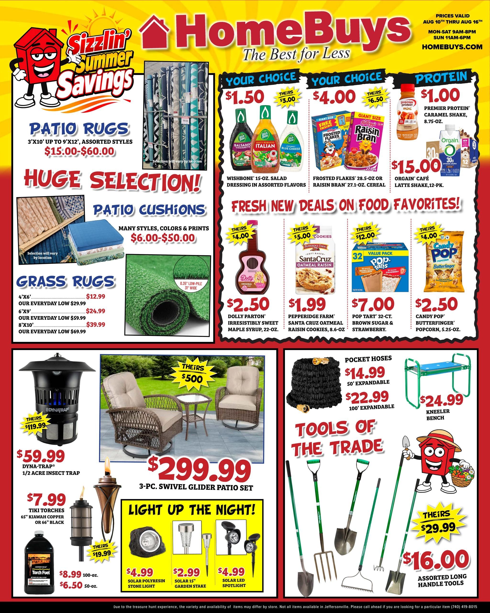 HomeBuys Weekly Ad August 10 - 16, 2026